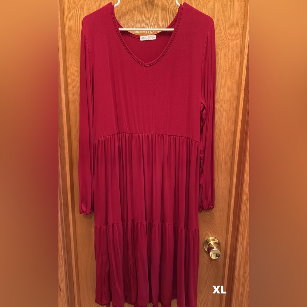 Long sleeve maternity dress